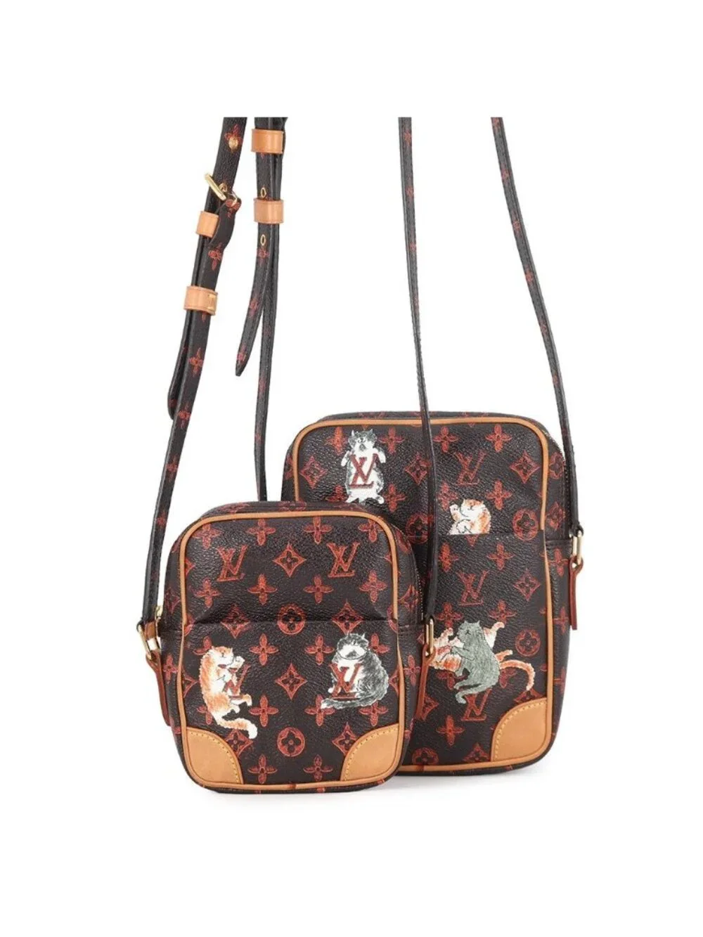 Louis Vuitton Shoulder Bag Monogram Transformed Panum Set